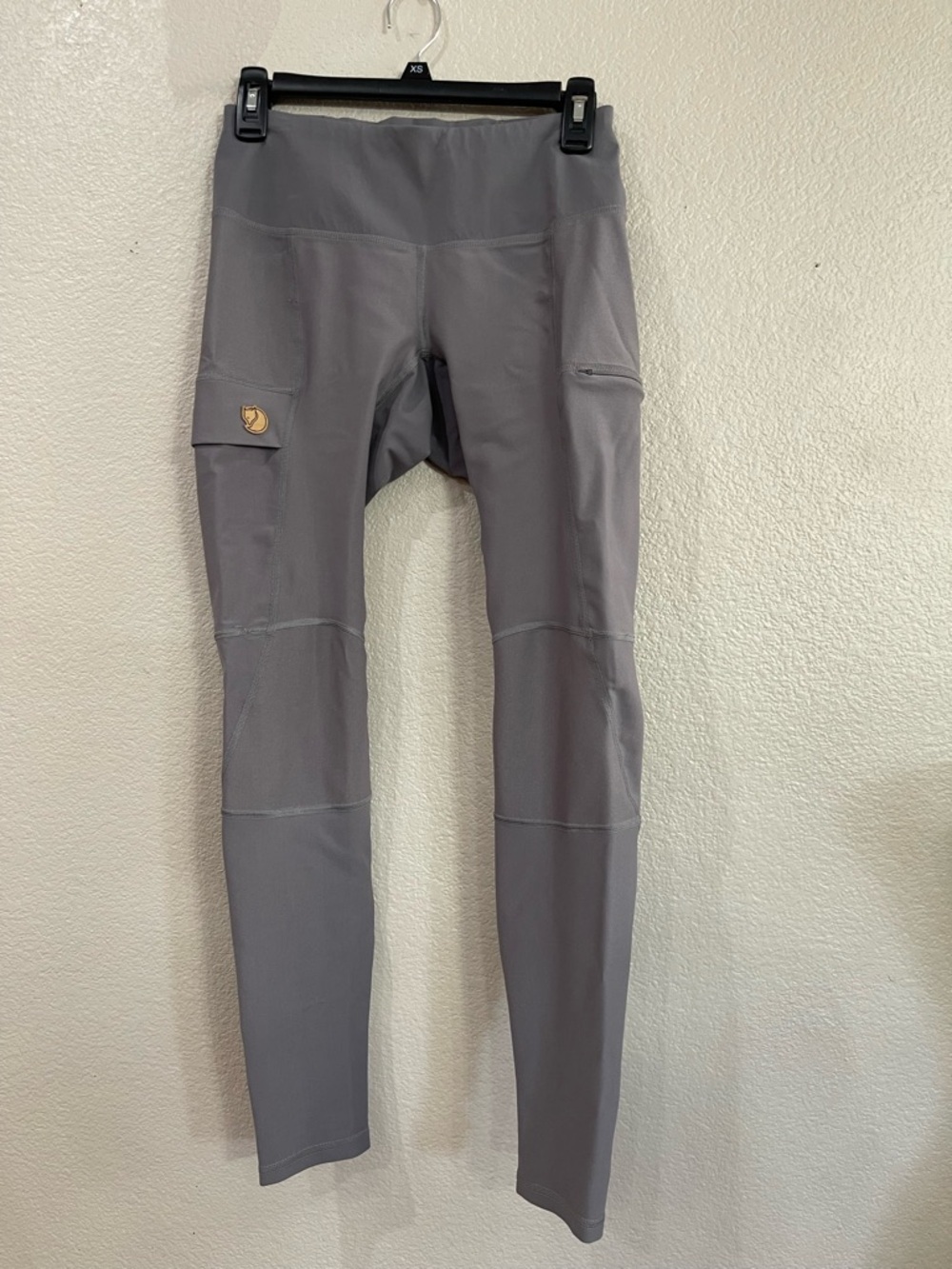 Fjallraven Abisko Trail Tights Women’s Gray Leggings Hiking Outdoor Performance